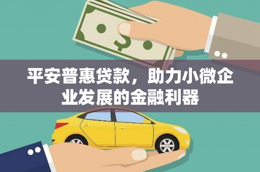 青川平安普惠贷款，助力小微企业发展的金融利器