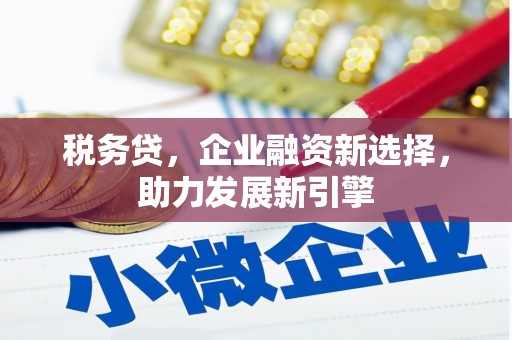 青川税务贷，企业融资新选择，助力发展新引擎