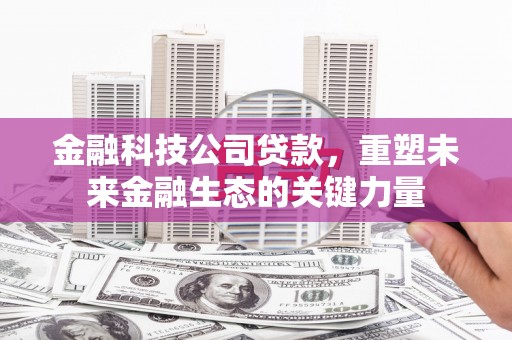 青川金融科技公司贷款，重塑未来金融生态的关键力量