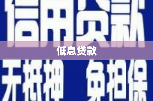 青川低息贷款