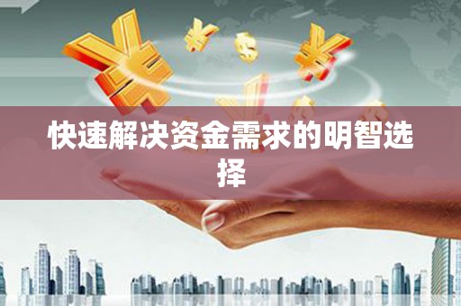 青川快速解决资金需求的明智选择